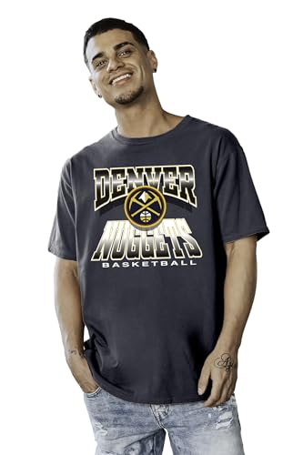 Denver Nuggets NBA Officially Licensed T-Shirt Ringspun Team Color Icon, Large