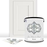 ALL-IN-ONE Paint by Heirloom Traditions, Bone (Off White), Gallon - Durable cabinet and furniture paint. Built in primer and top coat, no sanding needed. Includes our 30 featured color card.