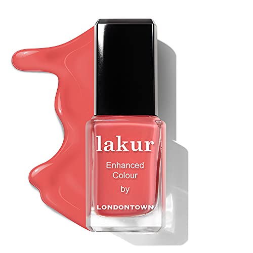 LONDONTOWN Coral Orange Glossy Nail Polish, Papaya lakur, Vegan Chip-Resistant Long-Lasting Nail Lacquer, .40 fl oz - Image 3