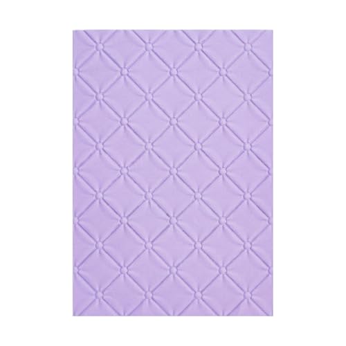 Briartw Tufted 3D Embossing Folder for Card Making,Clear Plastic Texture Fades Embossing Folder Template for Scrapbooking and Other Paper Craft
