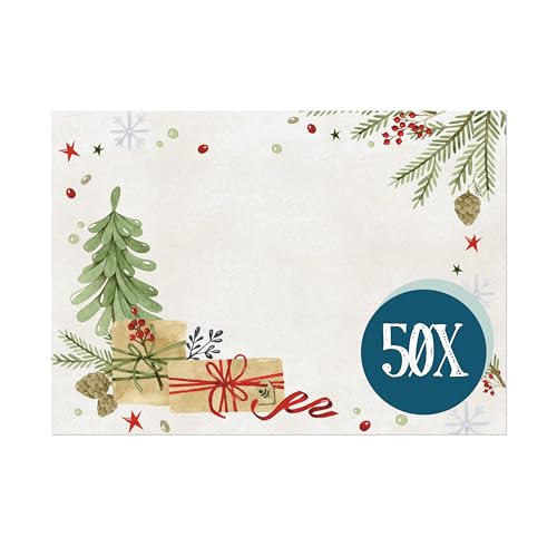 Platzsets Weihnachten, 50 Stück: Weihnachtliche Tischsets,...