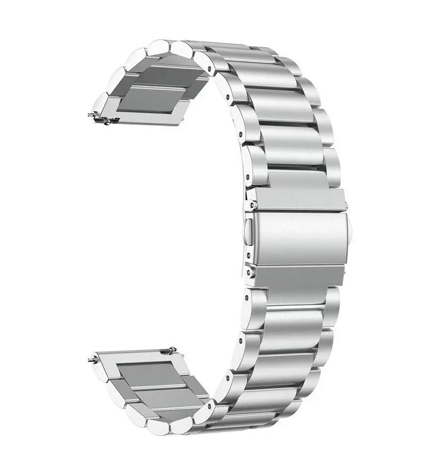 MELFO Smart Watch Strap Compatible with Skagen Falster 2 SS Strap - Silver (B0BKFN48RN) Amazon Price History, Amazon Price Tracker