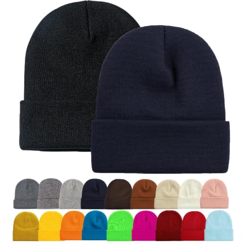 Image of ZOORON Beanie for Men Women Slouchy Winter Beanie Hats Cuffed Skull Caps