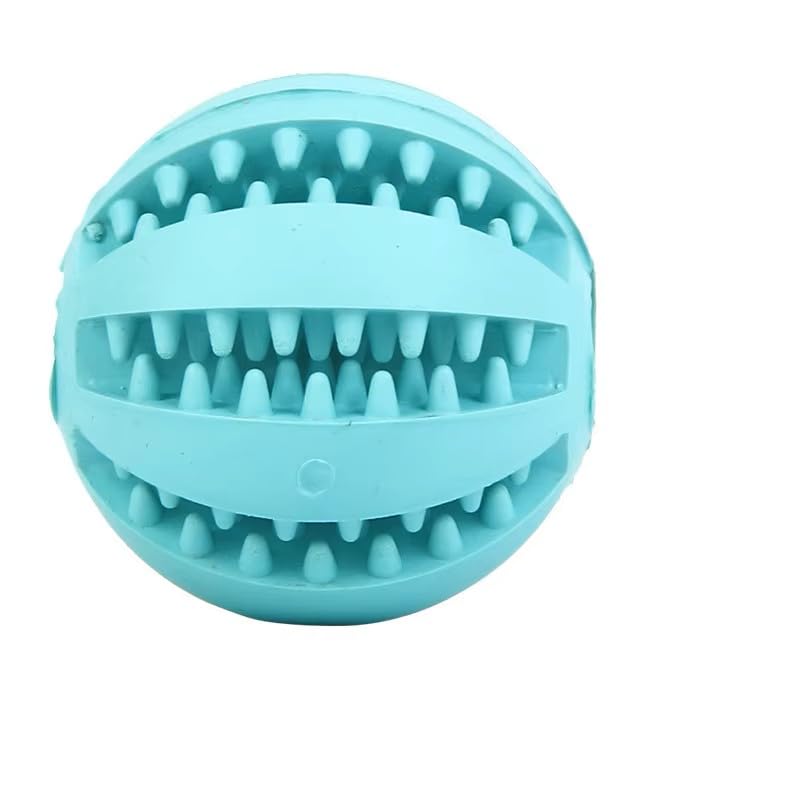 Pelota para perros con función de cuidado dental, juguete para perros de caucho natural, resistente pelota de 6 cm de diámetro, pelota para perros grandes y pequeños, juguete masticable de goma