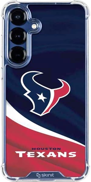 Skinit Clear Phone Case Compatible with Galaxy S25 - Officially Licensed NFL Houston Texans Design
