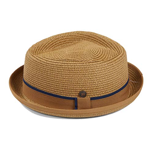 Dasmarca Mens Summer Porkpie Straw Hat - Durban Yellow M #TOP7
