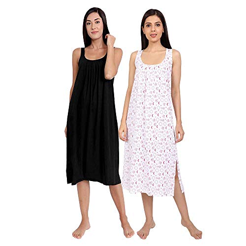 Image of TWGE Cotton Full Length Camisole for Women