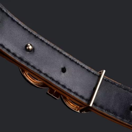 Kid's Stylish Plaid Belt with Gold Buckle – Fashionable Designer-Inspired Waist Belt2