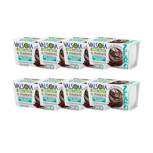 Valsoia - El Fondant 100% Vegetal, Rico en Sabor, Fuente de Calcio y Vitaminas, Naturalmente Sin Lactosa, Ideal para un Sabroso Descanso, 230g x12 Pack