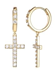 Cross Dangles (0.90ct) - Yellow Gold