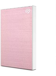 Seagate One Touch Portable External Hard Drive 2TB PC Notebook & Mac USB 3.0 Rose Gold Model Number: STKB2000405 - Includes Mylio Create 1 Year Adobe Creative Cloud Photo Subscription 4 Months