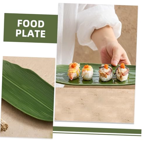 Plato de Sushi Cerámico Hoja Decorativo Japonés miniatura 5