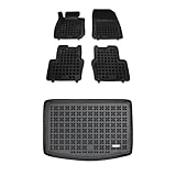 MOTOS Kit de tapis de voiture et de tapis de coffre en caoutchouc pour Mazda CX-3 2015-2022 Améliorez votre confort de voyage avec le tapis antidérapant pour voiture - tapis de sol pour voiture tous t