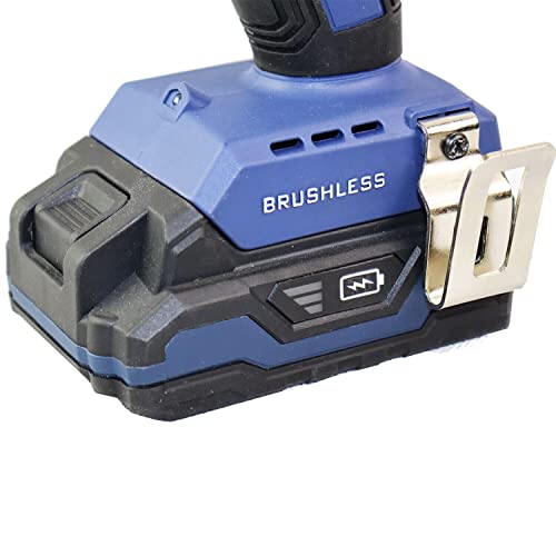 Akkuschrauber 20V Brushless Technologie, Akku 2.0 Ah Akkus, 46Nm Max, 2 Gänge, 25+1 Drehmomentstufen, 3-stufige Akku… – Bild 5