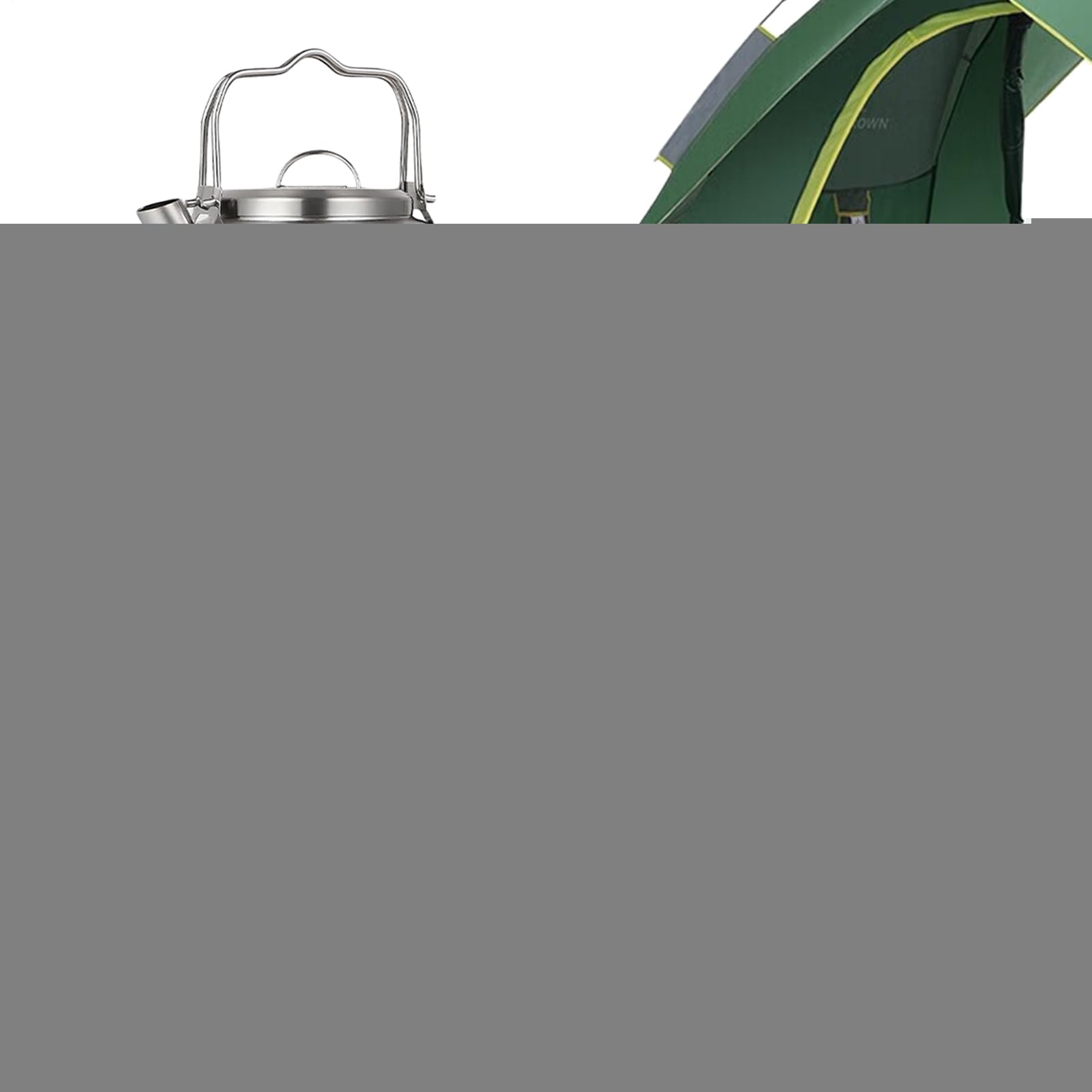 Set di pentole da campeggio, portatile da cucina, kit leggero, per sopravvivere e leggere, design compatto impilabile per adulti, famiglia e viaggi, Hiking Picnic Backyard Adventure