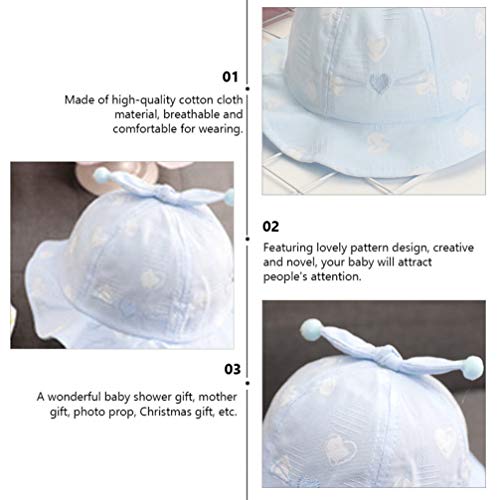 STOBOK Meninas da Criança Do Bebê Chapéu de Sol Ajustável Pescador Chapéu de Pala de Sol Chapéu de P