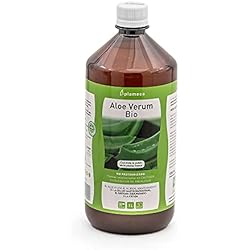 Procesador Para Jugos Naturales PLAMECA - Aloe Verum Bio 100%, Bebida de Aloe Vera, Jugo Sin Pasteurizar, Sin Edulcorantes, en Frío, Ayuda a la Salud Gastrointestinal, al Sistema Inmunitario y ante la Fatiga - 1 L