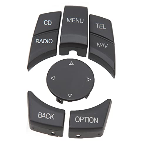 Boutons de commande multimédia ABS noir mat pour console centrale BMW Série E - 6