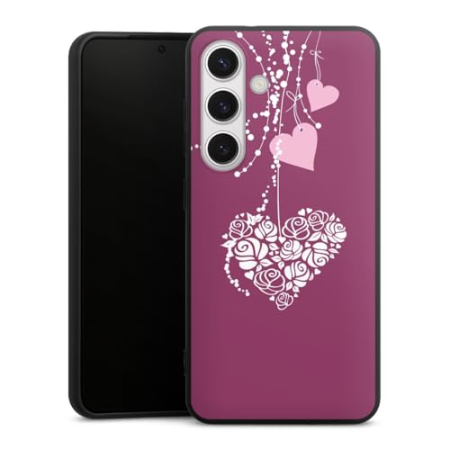 Coque Samsung Galaxy S24 silicone souple DeinDesign motif cœur