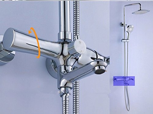 Ensemble de douche chrome éclatant Gowe avec robinet robuste et finitions soignées