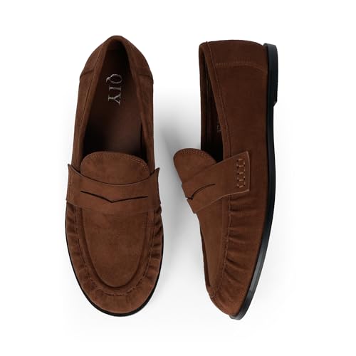 Image of QIY Penny Loafers for Women 2026 Comfortable Flats Shoes
