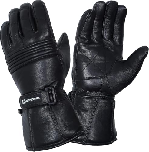WESTWOOD FOX Thinsulate Thermal Motorbike Motorcycle Leather Gloves...