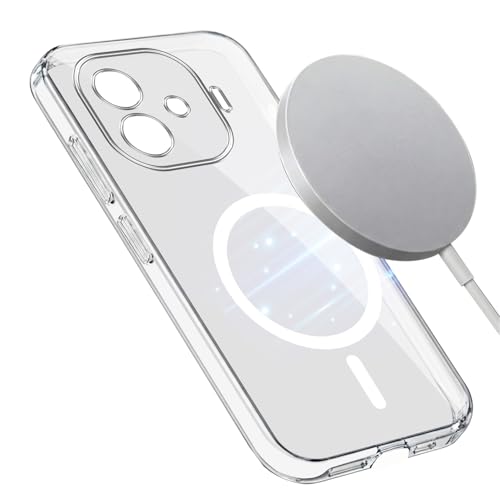 Image of Jkobi Lifetime Anti-Yellow MagSafe Compatible Clear Back Cover Case for Vivo iQOO Neo 10R (Sleek Hard Crystal | Shockproof and Camera Protection)