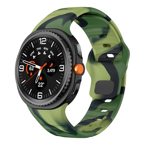 Image of XMUXI Compatible with Samsung Galaxy Watch 9 /8 Strap 44mm 40mm, Silicone Sport Breathable Bands for Galaxy Watch 8 Classic Straps 46mm (No Watch)