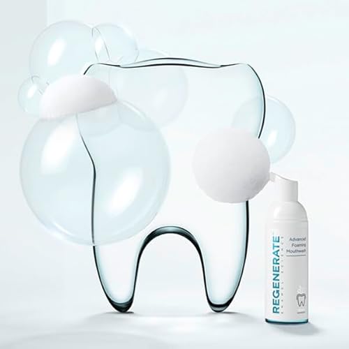 REGENERATE - Bain de Bouche Expert Antibactérien - Formule Moussante - Protège et aide à prévenir les caries pour des dents 3 fois plus fortes - Goût menthe fraîche - Cliniquement prouvé - 50ml