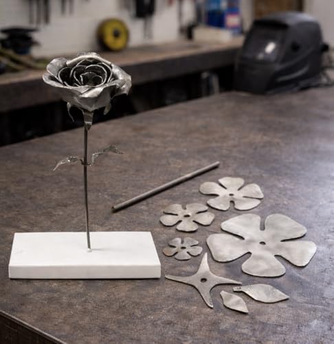 Image of Weld-It-Yourself Rose Kit β DIY Metal Rose Welding Kit for Beginners & Pros, Precision-Cut Steel Flower Project