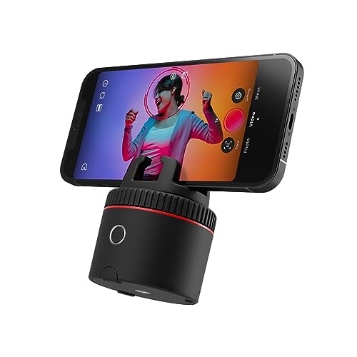 Pivo Influencer Auto Tracking Phone Holder, Content Creator Essentials, Face & Body Tracker, 360° Rotation for Video Recording, Vlogging, Streaming