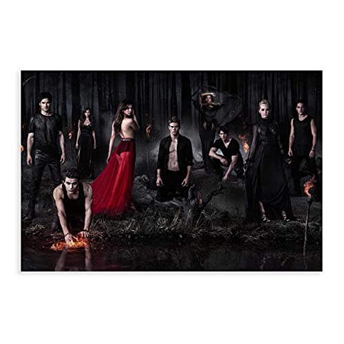 LINHUANG Poster de l'émission télévisée Vampire Diaries The Originals 40 - Décoration murale pour salon, chambre à coucher - Sans cadre : 30 x 45 cm