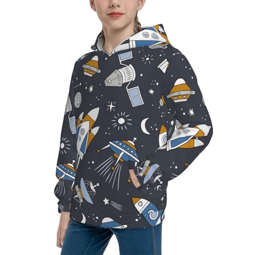 Space Cars Kid Hoodies Boys Sweatshirts Girls Pullover with Pocket2