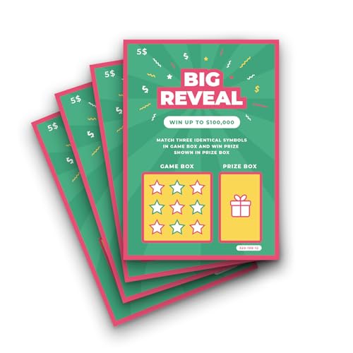 Mlle Label, Pregnancy Reveal Scratch-Off, Unique Pregnancy Announcement, Pregnancy Scratch Tickets, Funny Baby Announcement Cards, Emotional Keepsake For Loved Ones – 4 PCS
