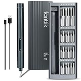Fanttik Mini Electric Screwdriver, Precision Screwdriver Set with 24 Magnetic Precision Bits, 2 Gears Torque, Cordless, Repair Tool Set for Phone Camera Laptop Watch Computer- E1 PRO