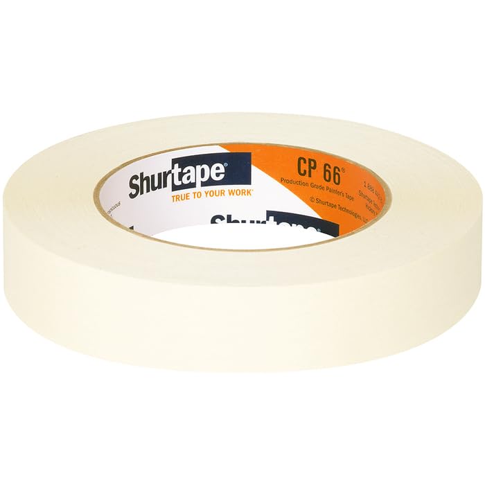 36‐Rolls of .94" x 60 yds Shurtape 120077 CP66 Contractor Grade Masking Tape, Contractor Packs