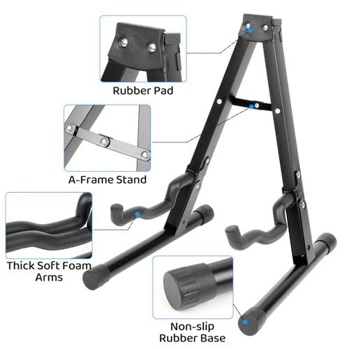 Zmnklry Guitar Stand, Foldable Electric Guitar Stands Floor thumb #5