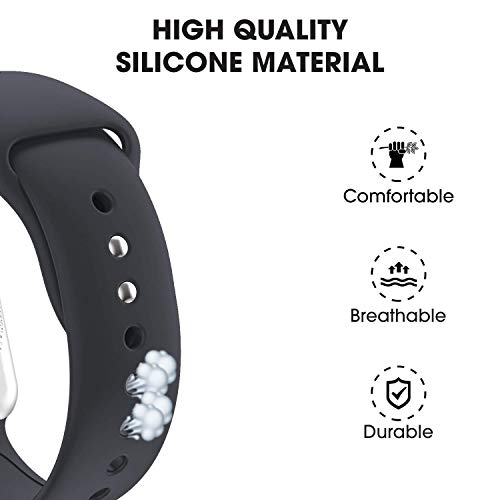Image of GRIPP Soft Silicone Watch Strap for 40mm /41mm /42mm, Watch Series 11 /10 /9 /8 /7 /6 /5 /4 /3 /2 /1, SE 3 /2 /1, Slim, Lightweight, Adjustable (Watch Not Included)