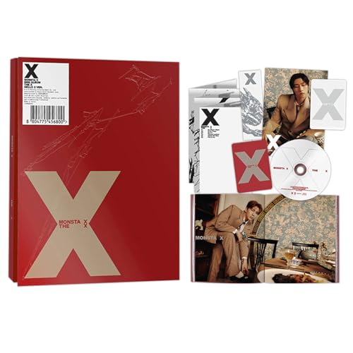MINI ALBUM [THE X] (HELLO X Ver.) Out Cover + Photo Book + Lyric Paper + Bookmark +...
