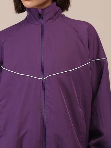 Image of CHKOKKO Sunscreen Jacket for Women Zipper Sports Jacket | UV Protection | Sun Protective | Lightweight Water Resistant | Riding Biker | Outdoor Travel Gym Running