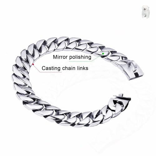 Collier étrangleur pour chien robuste et antirouille avec fermoir de sécurité - 4