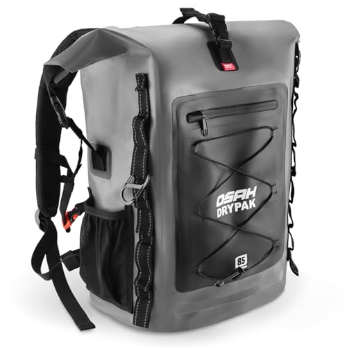 Image of OSAH DRYPAK Waterproof Backpack Dry Bag 35L /55L /85L - Heavy Duty Roll-Top Hiking Backpack for Travel, Kayaking, Boating, Camping, Rafting and Fishing