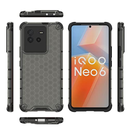 Image of Glasgow Back Case Cover Designed for IQOO Neo6 5G / IQOO Neo 6 5G - Black