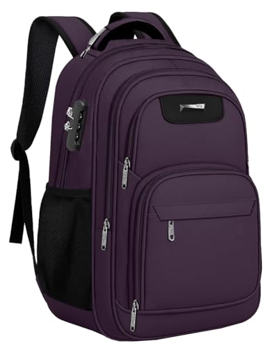Mochila Notebook Masculina Feminina Urbana Executiva Saída USB E Fone de Ouvido Dia a Dia Trabalho Viagem Escola Resistente (Lilás)