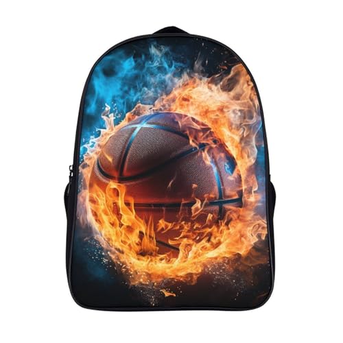 Sac à dos de basket-ball pour enfants grand format ado avec sac lunch zippé