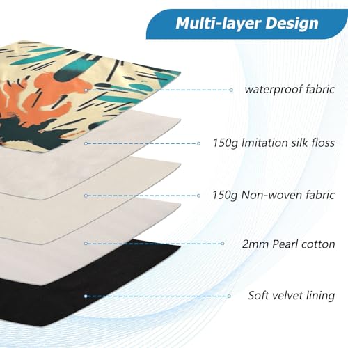 Funda para portátil 13-14 pulg. patrón floral impermeable miniatura 4