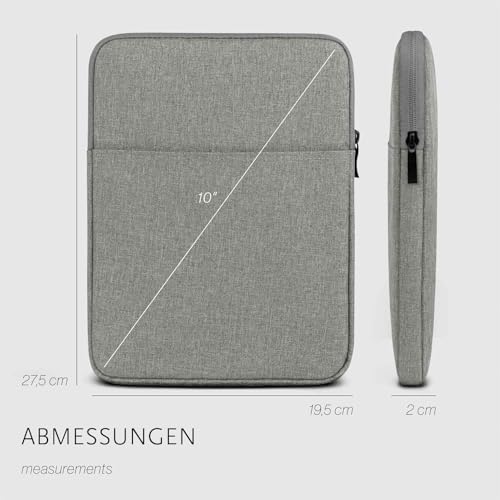 Housse Xiaomi Pad 7 moex en polyester gris avec fermeture éclair