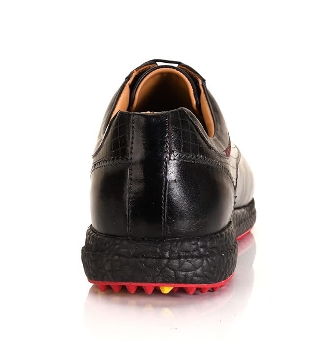 Image of Men's Proffessional Leather Golf Shoes | Lace-Up | Waterproof | Comfortable | Breathable | 6 Month Manufacturing Warranty