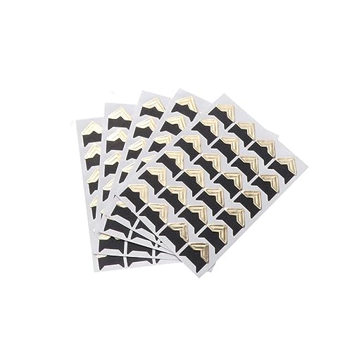 BELLIFFY Scrapbook Embellishments 15 Sheets of Corner Stickers Self-Adhesive Photo Album Stickers DIY Photo Album Decorations