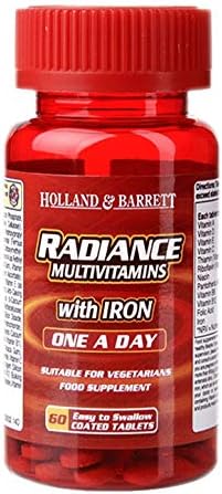 Holland & Barrett Radiance Multi Vitamins & Iron One a Day - 60 Tablets